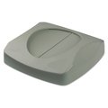 Rubbermaid Commercial Swing Top Lid, Gray, Plastic FG268988GRAY